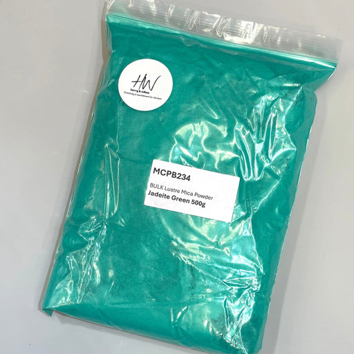 Jadeite Green BULK Lustre Mica Powder 500g bag - Harry & Wilma