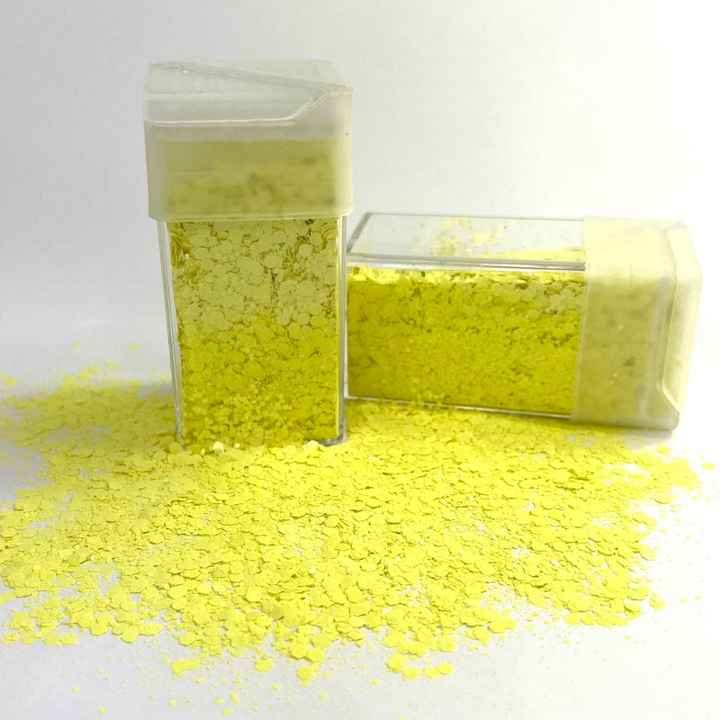 Magic Matte Fluorescent Glitter Canary Yellow - Harry & Wilma
