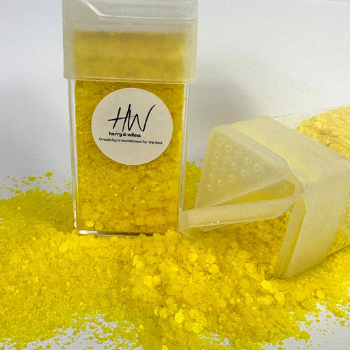 Matte Glitter - Matte Bright Yellow 42g - Harry & Wilma