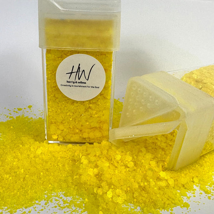 Matte Glitter - Matte Bright Yellow 42g - Harry & Wilma