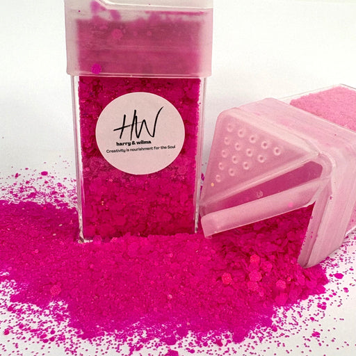 Matte Glitter - Matte Hot Pink 42g - Harry & Wilma