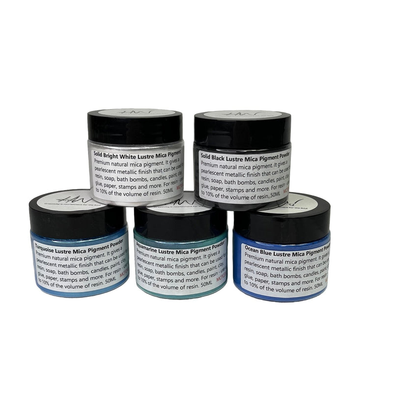 Mica Powder Bundle Dynamic Colours - 5 jars - Harry & Wilma