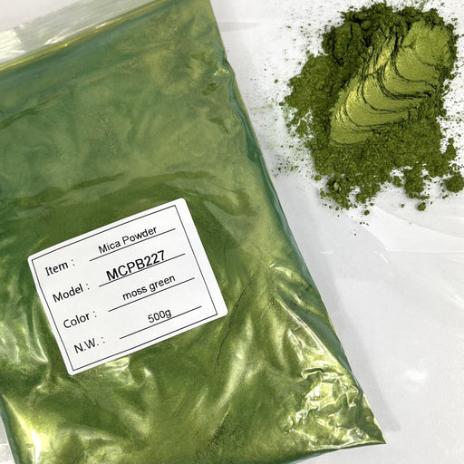 Moss Green BULK Lustre Mica Powder 500g bag - Harry & Wilma