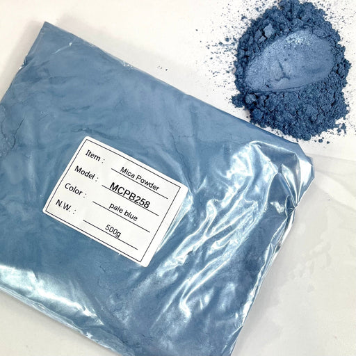 Pale Blue BULK Lustre Mica Powder 500g bag - Harry & Wilma
