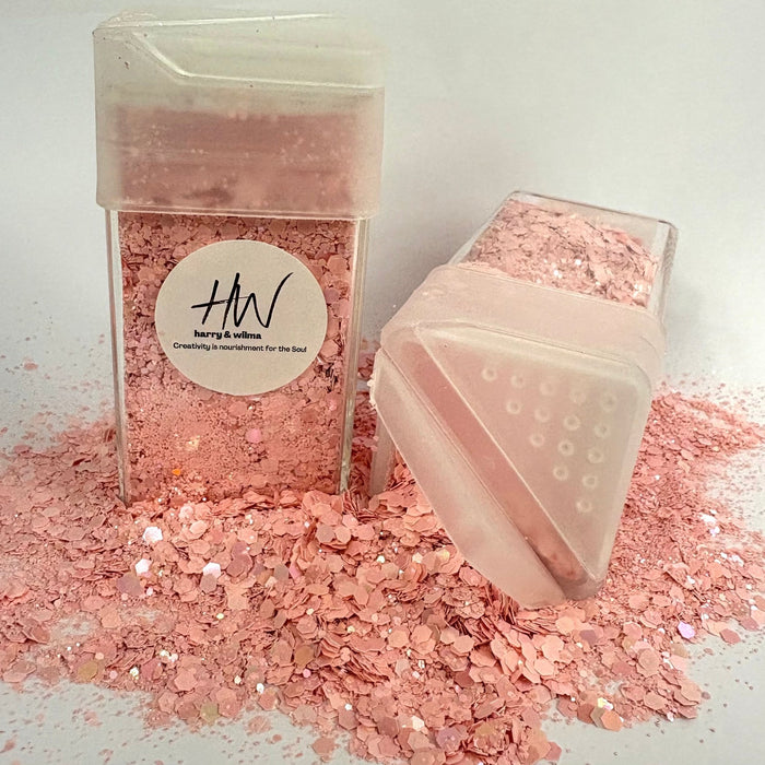 Pastel Holographic Glitter - Almost Pink 42g - Harry & Wilma