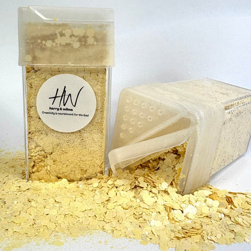 Pastel Holographic Glitter - Pastel Lemon 42g - Harry & Wilma