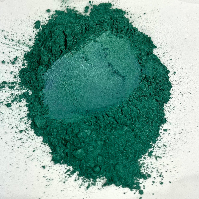 Peacock Green BULK Lustre Mica Powder 500g bag - Harry & Wilma