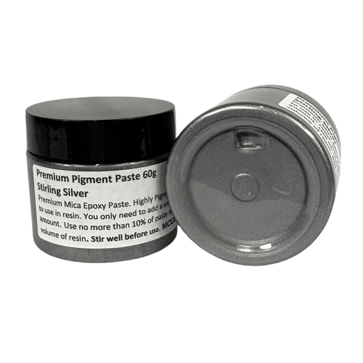 Premium Lustre Pigment Paste Mica 60g - Sterling Silver - Harry & Wilma