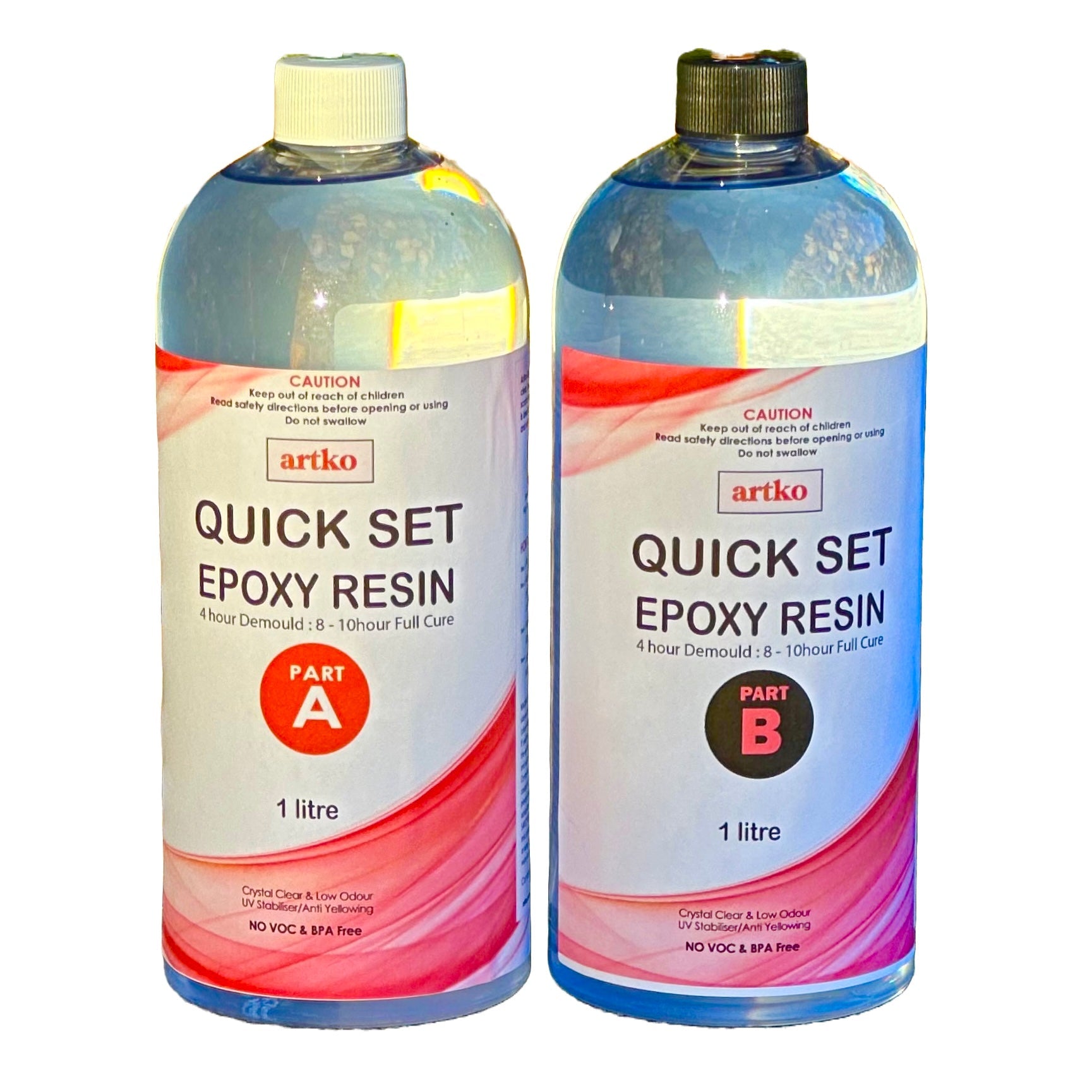 Quick Set Epoxy Resin 2 litre - Ultra Fast Setting Epoxy — Harry & Wilma