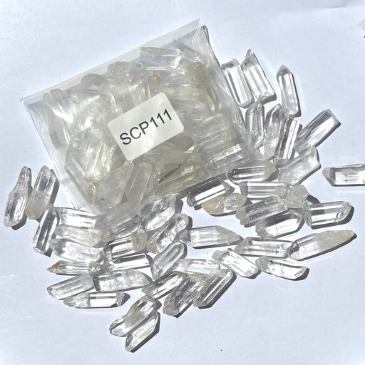 Semi Precious Crystal Points 100gms - Clear Crystal SMALL - Harry & Wilma
