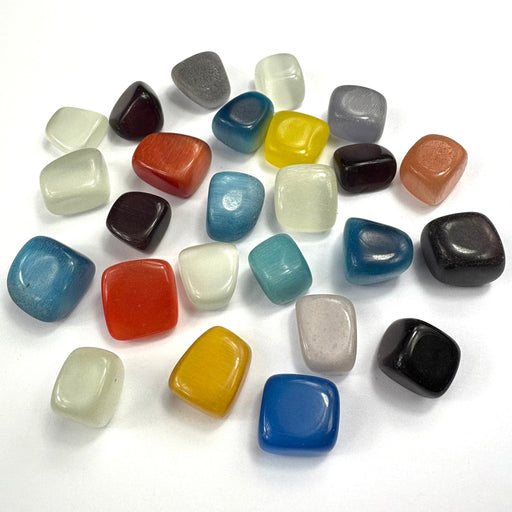 Semi Precious Polished Stone 250g - Cat Eye - Harry & Wilma