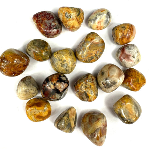 Semi Precious Polished Stone 250g - crazy agate 18cm 2cm - 3cm per pc - Harry & Wilma