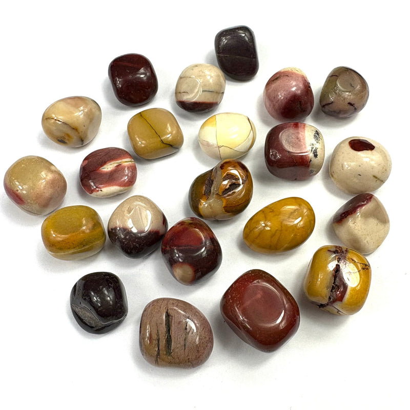 Semi Precious Polished Stone 250g - moonkaite 22pc approx 2cm to 3cm - Harry & Wilma