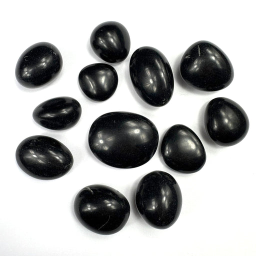 Semi Precious Polished Stone 250g - obsidian 12pcs 2.5cm to 4.5cm - Harry & Wilma