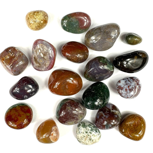 Semi Precious Polished Stone 250g - ocean jasper - Harry & Wilma