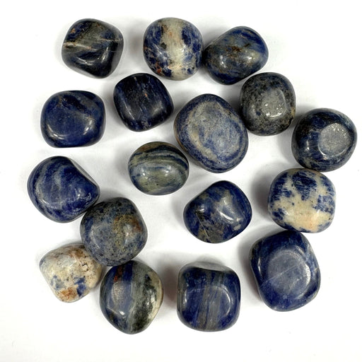 Semi Precious Polished Stone 250g - sodalite 17pc 3cm - 3.5cm - Harry & Wilma
