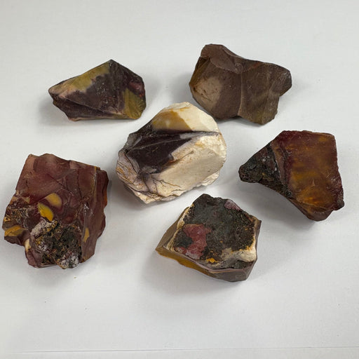 Semi Precious Rough Stone 250g - mookite 6pc 4cm - 4.5cm per pc - Harry & Wilma