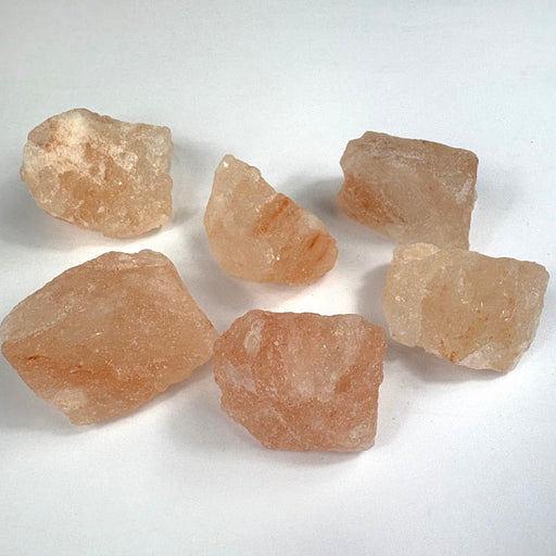 Semi Precious Rough Stone 250g - Orange salt 6pc 4cm per pc - Harry & Wilma