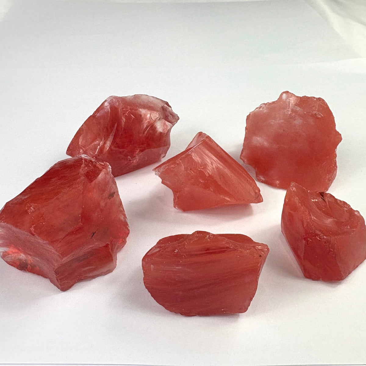 Semi Precious Rough Stone 250g - red smelting stones 6pc 3.5cm - 4.5cm ...