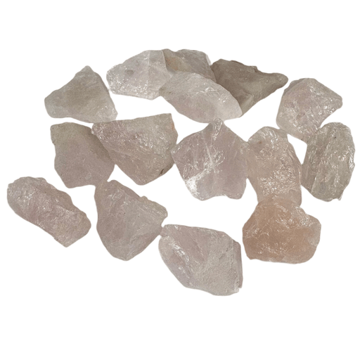Semi Precious Rough Stone 250g - rose quartz 14pc 3cm - 4cm - Harry & Wilma