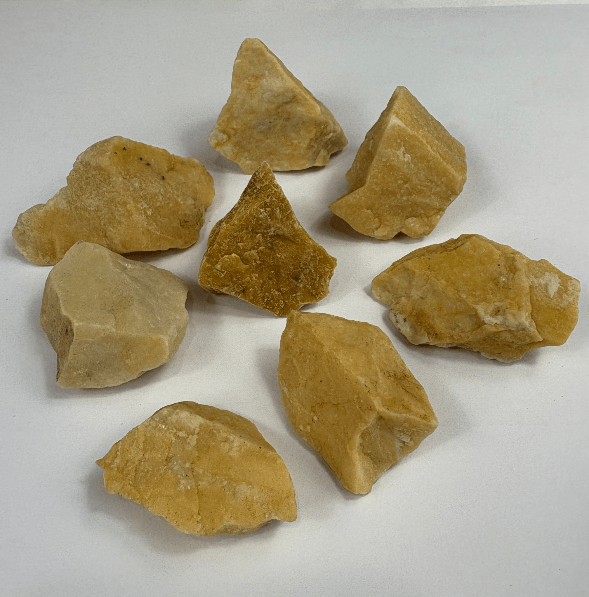 Semi Precious Rough Stone 250g - Yellow Aventurine 8pc 4cm - 5.5cm ...
