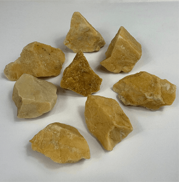 Semi Precious Rough Stone 250g Yellow Aventurine 8pc 4cm