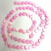Shell Natural Dyed Mother of Pearl 15mm Disc Pink 3 Strands