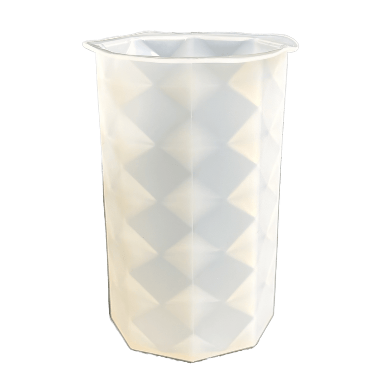 Silicone Mould - Diamond Cylindrical Candle - Harry & Wilma