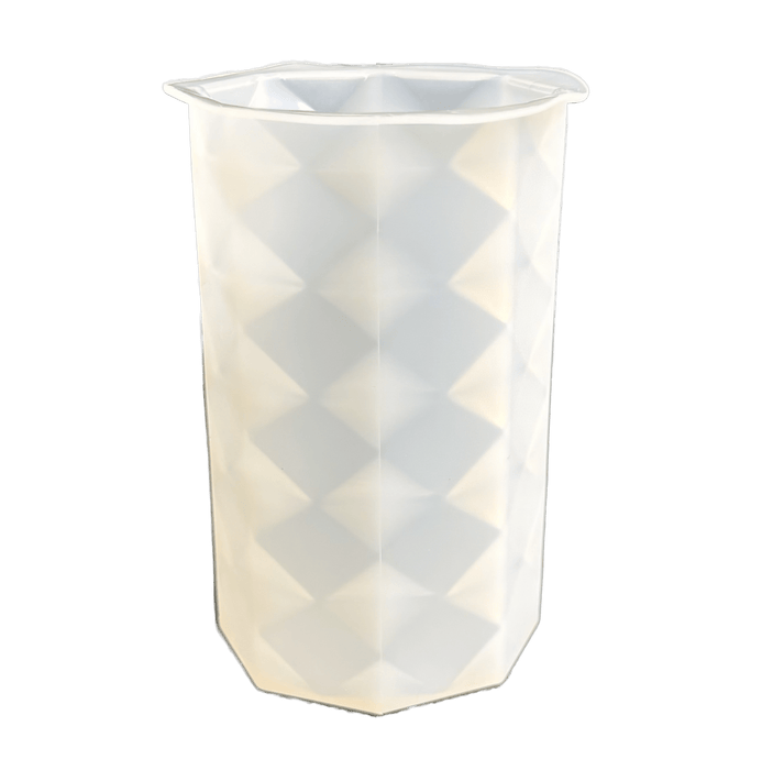 Silicone Mould - Diamond Cylindrical Candle - Harry & Wilma