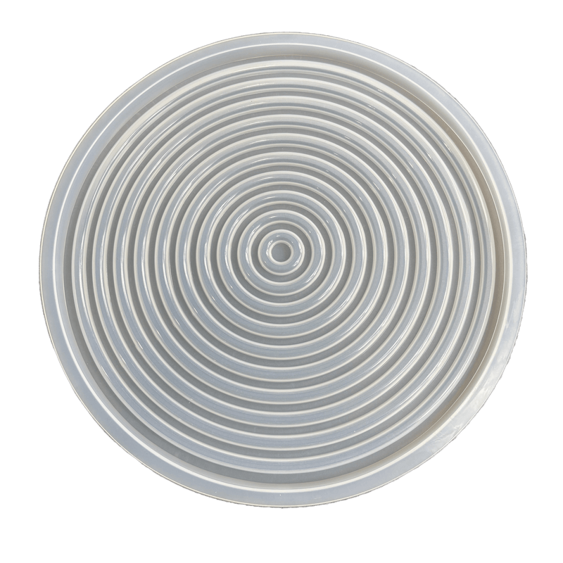 Silicone Mould - Extra Large Round Ribbed Tray 25.5cm x 25.5cm - Harry & Wilma