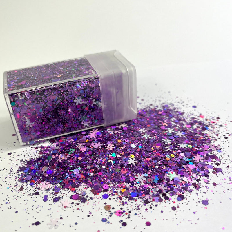 Snow Glitter Pink Purple - Harry & Wilma
