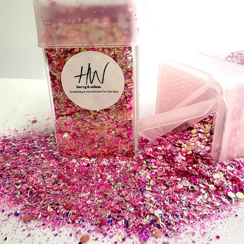 Starry Sky Glitter - Pink 42g - Harry & Wilma