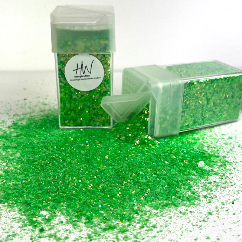 Super Bright Glitter - Hot Lime 42g - Harry & Wilma