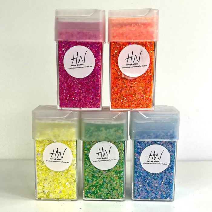 Super Bright Glitter - Hot Lime 42g - Harry & Wilma