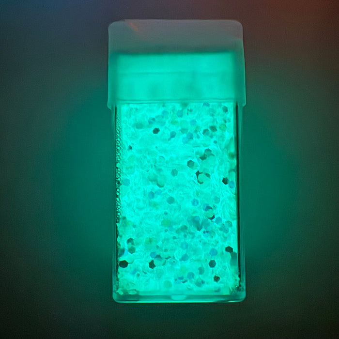 Super Glow Glitter - Blue green 42g - Harry & Wilma