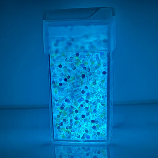 Super Glow Glitter - White Blue 42g - Harry & Wilma