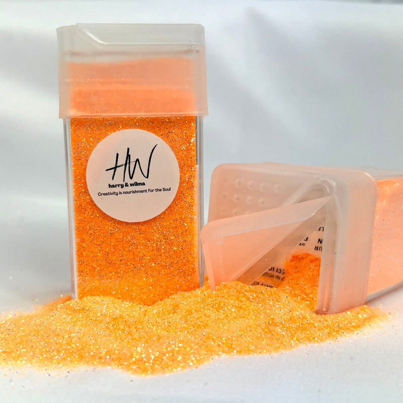 Super Sweet fine glitter - Soft Orange 42g - Harry & Wilma