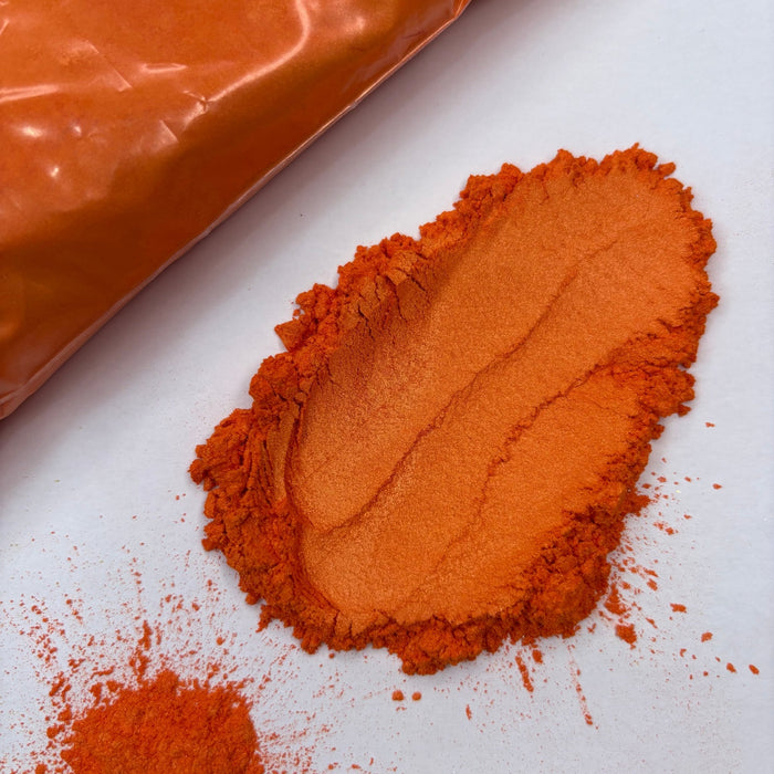 Tangerine BULK Lustre Mica Powder 500g bag - Harry & Wilma
