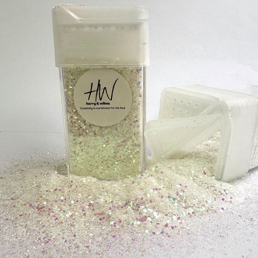 UV glitter - white - Orange 42g - Harry & Wilma