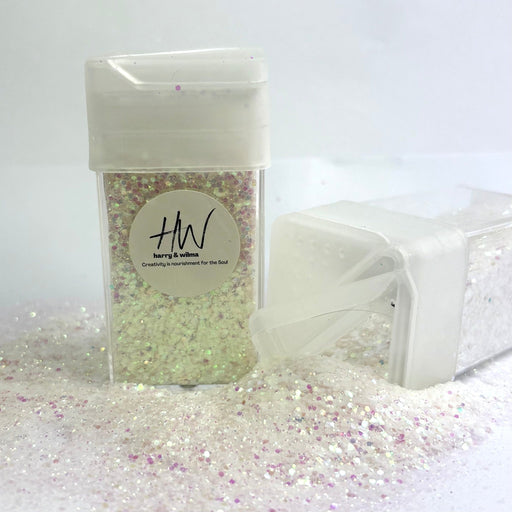 UV glitter - white - pink 42g - Harry & Wilma
