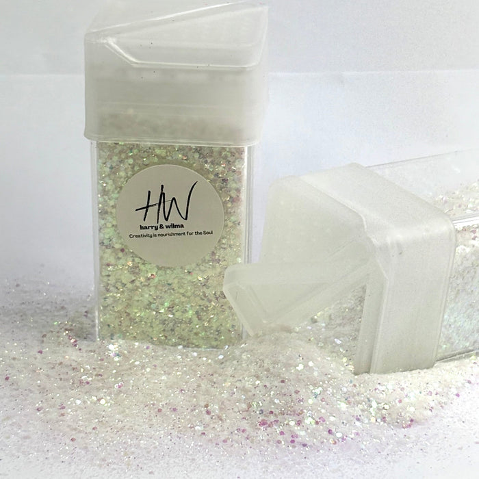 UV glitter - white - purple 42g - Harry & Wilma