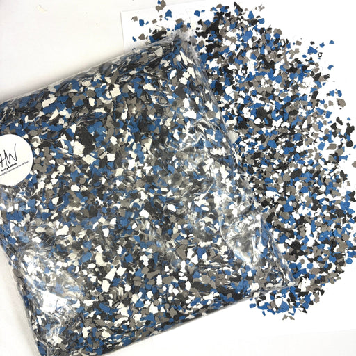 Vinyl Flakes 1kg - Baltic Blue - Harry & Wilma