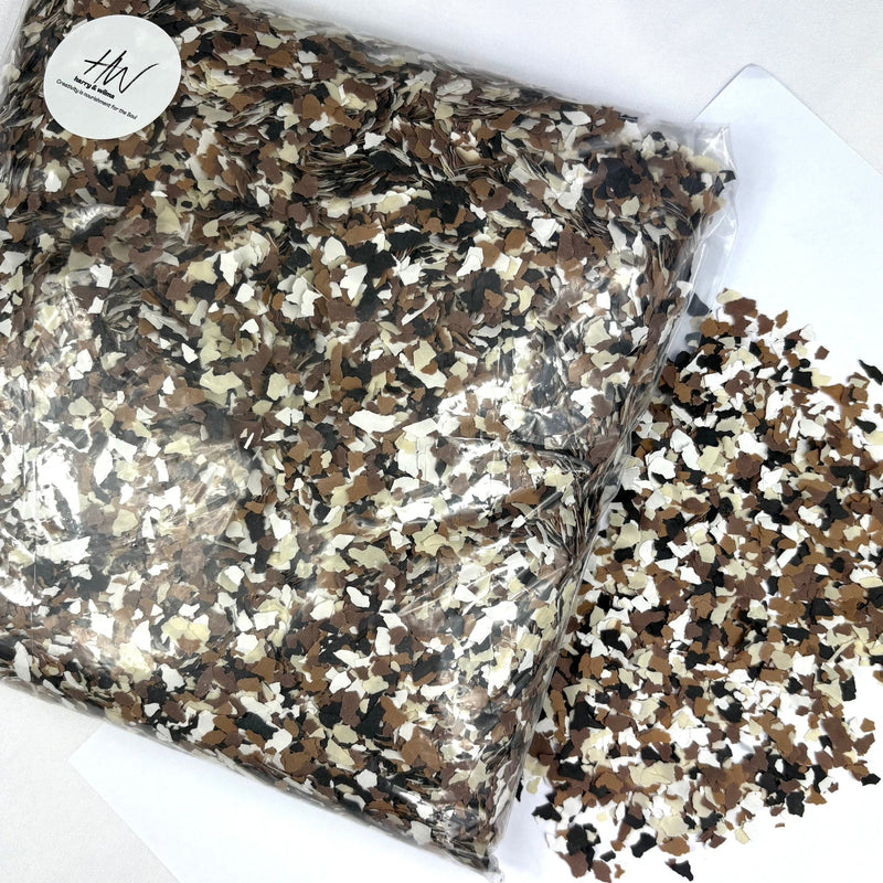 Vinyl Flakes 1kg - Coffee - Harry & Wilma