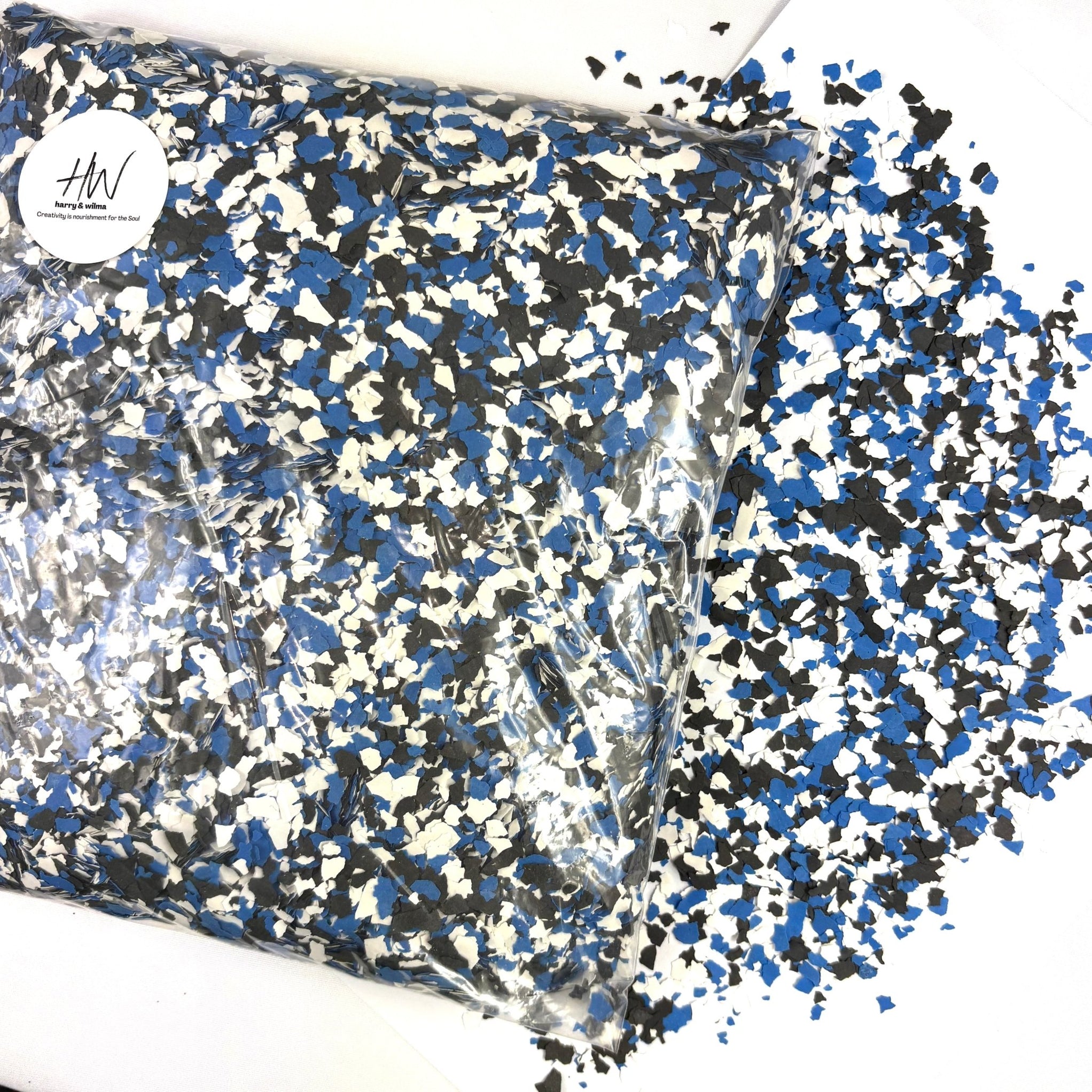 Vinyl Flakes 10kg - Deep Ocean — Harry & Wilma