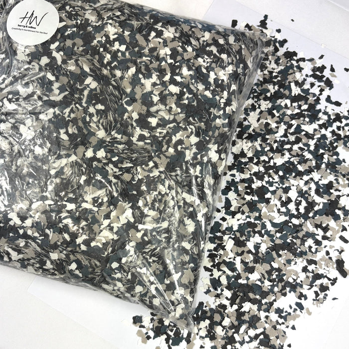 Vinyl Flakes 1kg - Midnight - Harry & Wilma