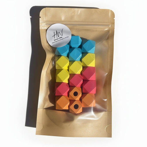 Wooden Brights Geometric Beads with Large Hole - Harry & Wilma