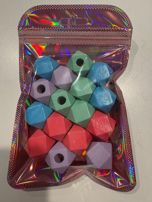 Wooden Brights Mix Geometric Beads with Large Hole - Harry & Wilma