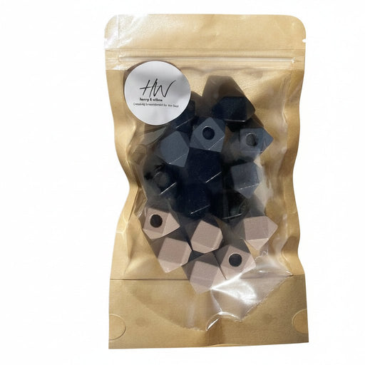 Wooden Cafe Mix Geometric Beads with Large Hole - Harry & Wilma