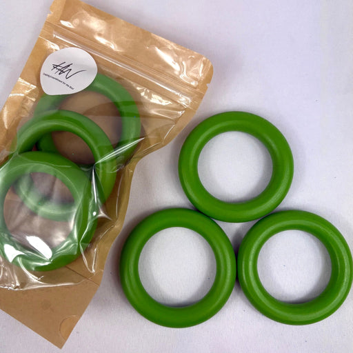 Wooden Rings 73mm 3pcs - Emerald - Harry & Wilma