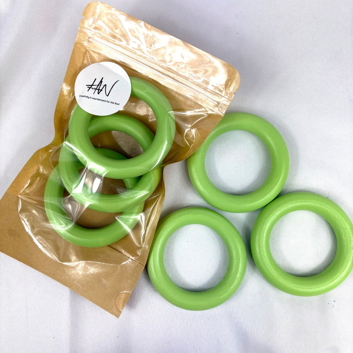 Wooden Rings 73mm 3pcs - Mint - Harry & Wilma